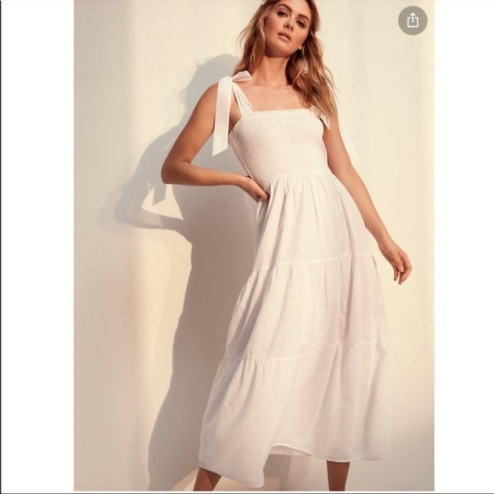 Aritzia Wilfred La Boheme Alba Dress Long Sleeveless Dress